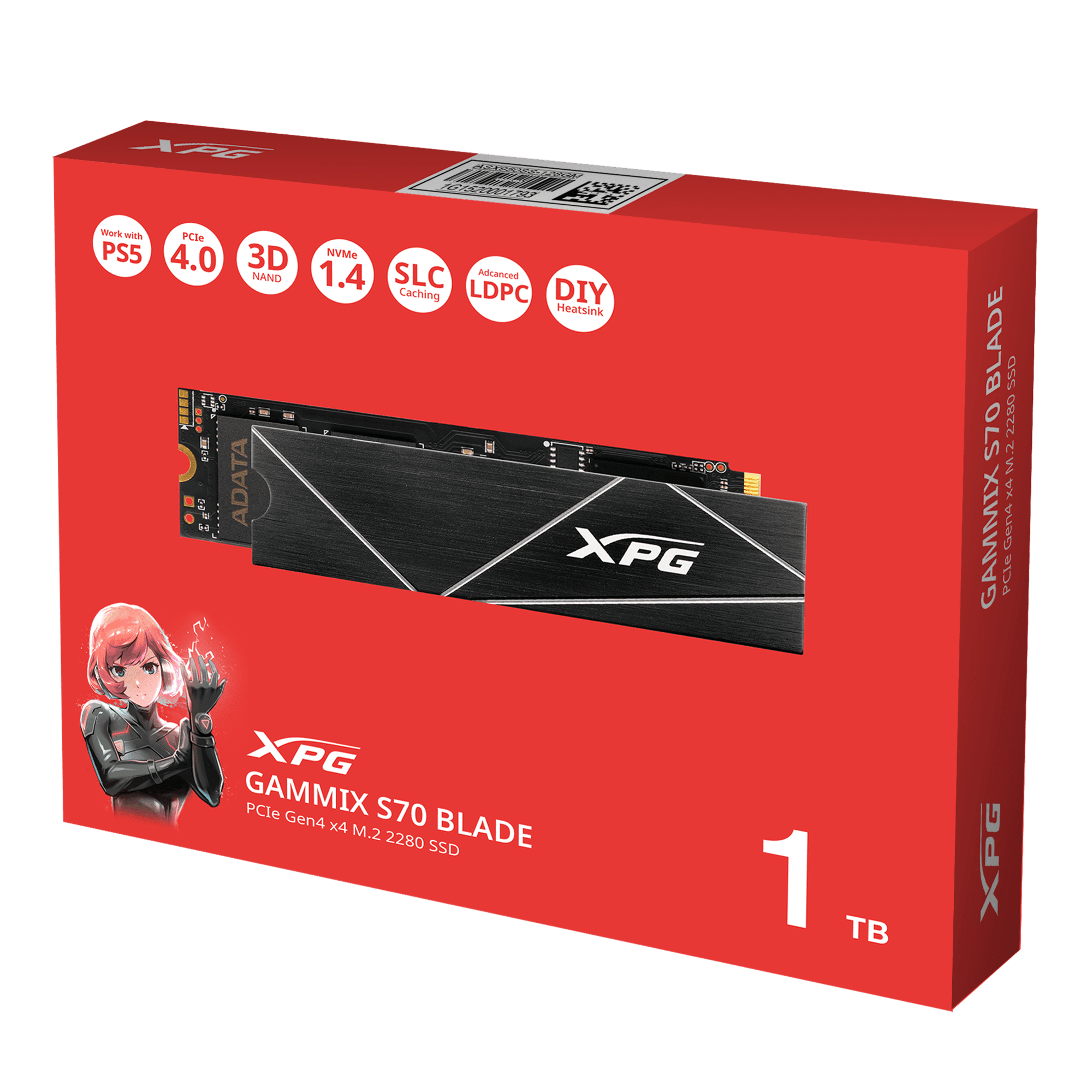 SSD M.2 2280 PCIe Gen4x4 XPG GAMMIX S70 BLADE 1TB - Image 7
