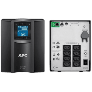 Onduleur APC SMC1500I : Smart UPS AVR C 1500 VA, écran LCD, 230 V 8 Prises IEC-C13, Logiciel d'arrêt